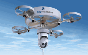 The HoverMast is a surveillance machine that can be deployed from a small tactical vehicle to an altitude of up to 50 meters.